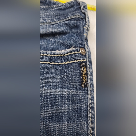 Silver Jean Co women's blue Denim Suku Capri size w31 - Picture 16 of 16